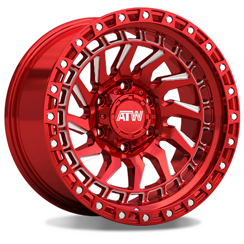 ATW Offroad Culebra Candy Red W/ Milled Spokes & Stainless Bolts