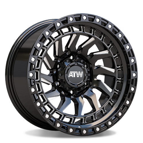 ATW Offroad Culebra Gloss Black W/ Milled Spokes & Stainless Bolts