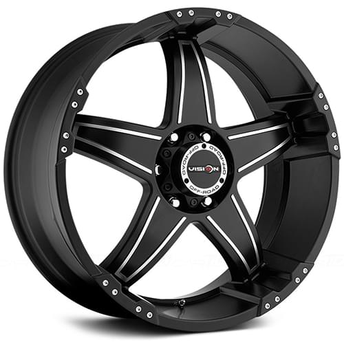 Vision Offroad Wizard 395 Black W/ Machined Face Photo